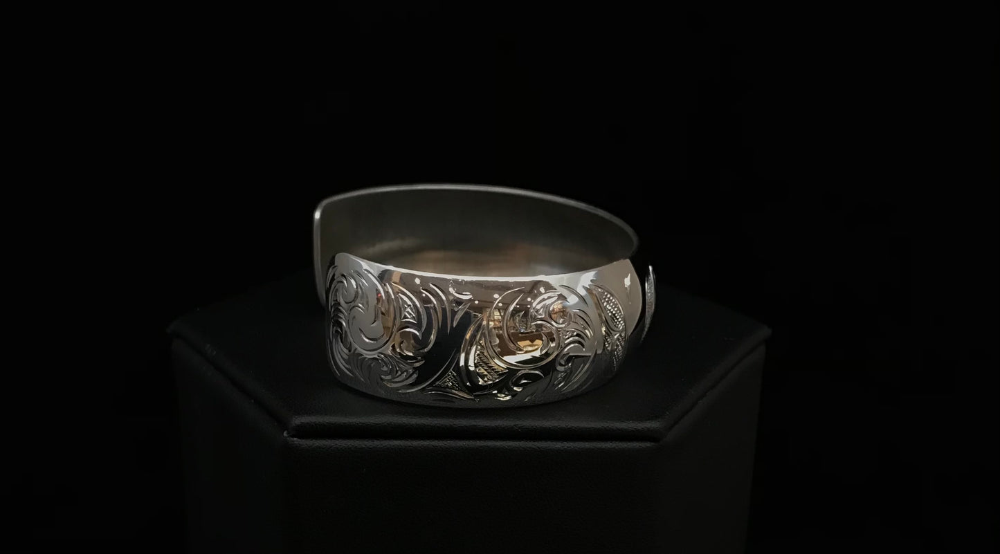 Bracelet- N. Galanin, Silver, 3/4"