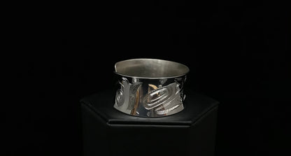 Bracelet- N. Galanin, Silver, Various Designs, 1", Concave