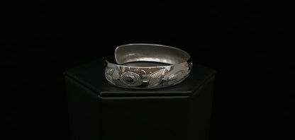 Bracelet- N. Galanin; Silver, Various Designs, 1/2"