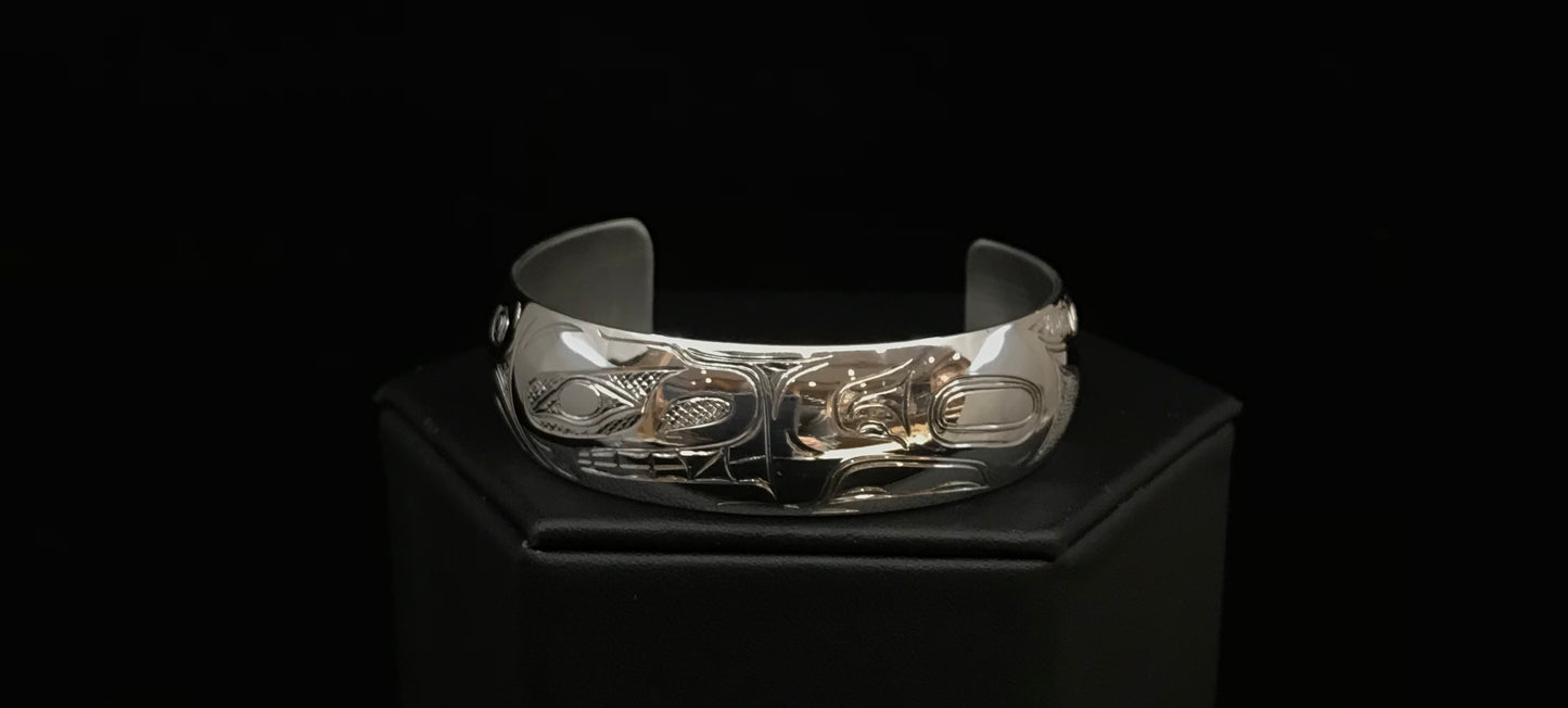 Bracelet- N. Galanin, Silver, 3/4"