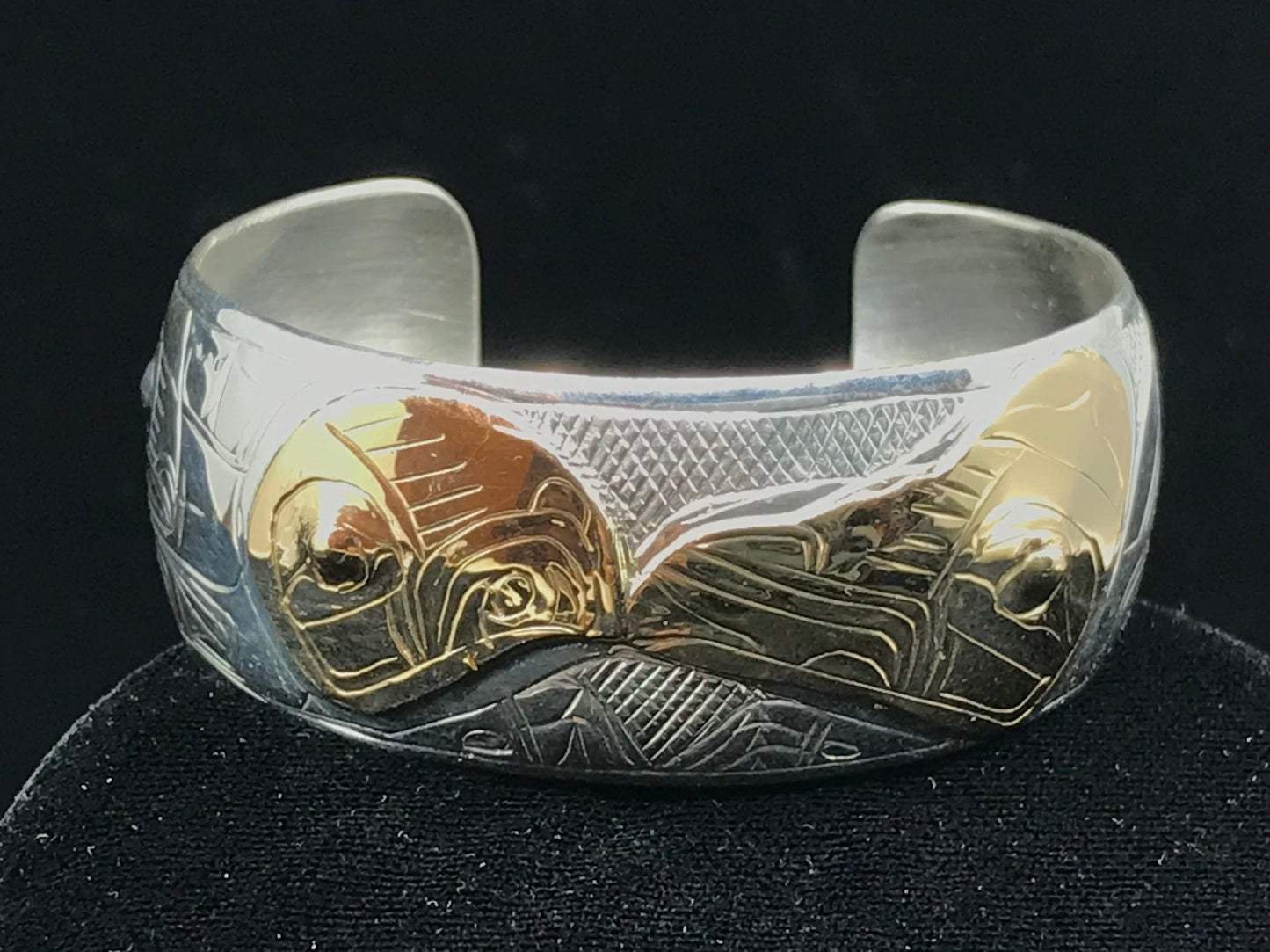 Gene Chilton Bracelets Silver & Gold 1"