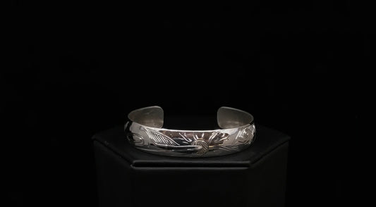 Hand-Carved Silver Formline Bracelets by Nicholas Galanin | Tlingit & Unangan Art