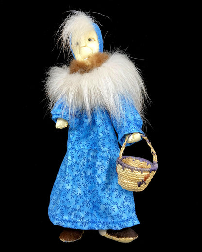 Doll - A. Hurlbut, Cup'ig Doll w/Basket, 11"