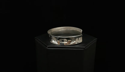 Bracelet- N. Galanin; Silver, Various Designs, 1/2"