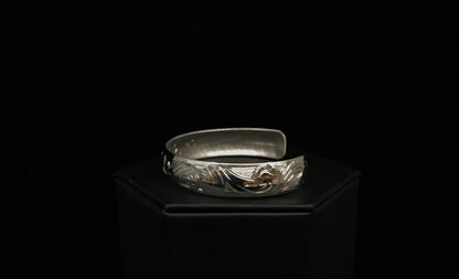 Bracelet- N. Galanin; Silver, Various Designs, 1/2"