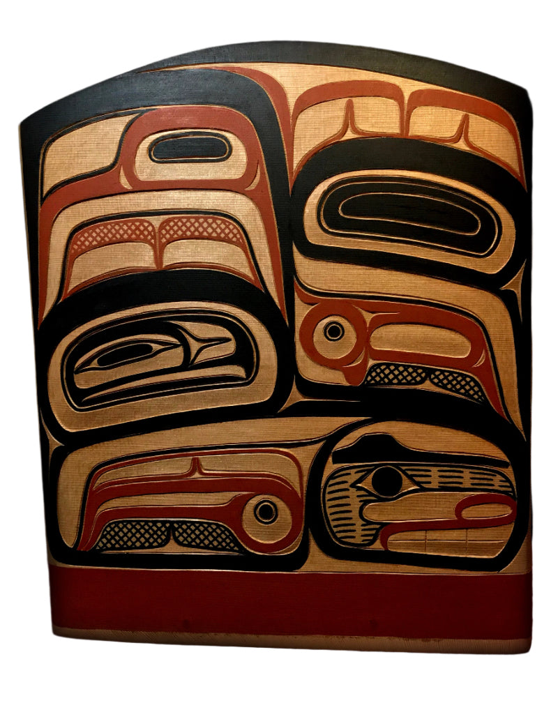 D. A. Boxley Eagle and the Salmon People Bentwood Bucket