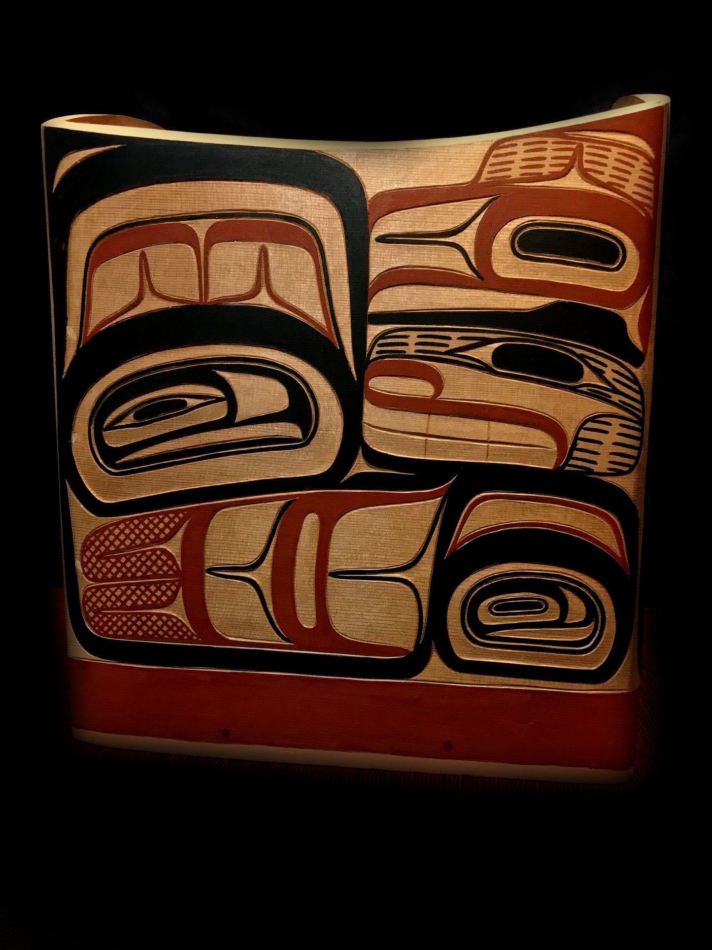 D. A. Boxley Eagle and the Salmon People Bentwood Bucket