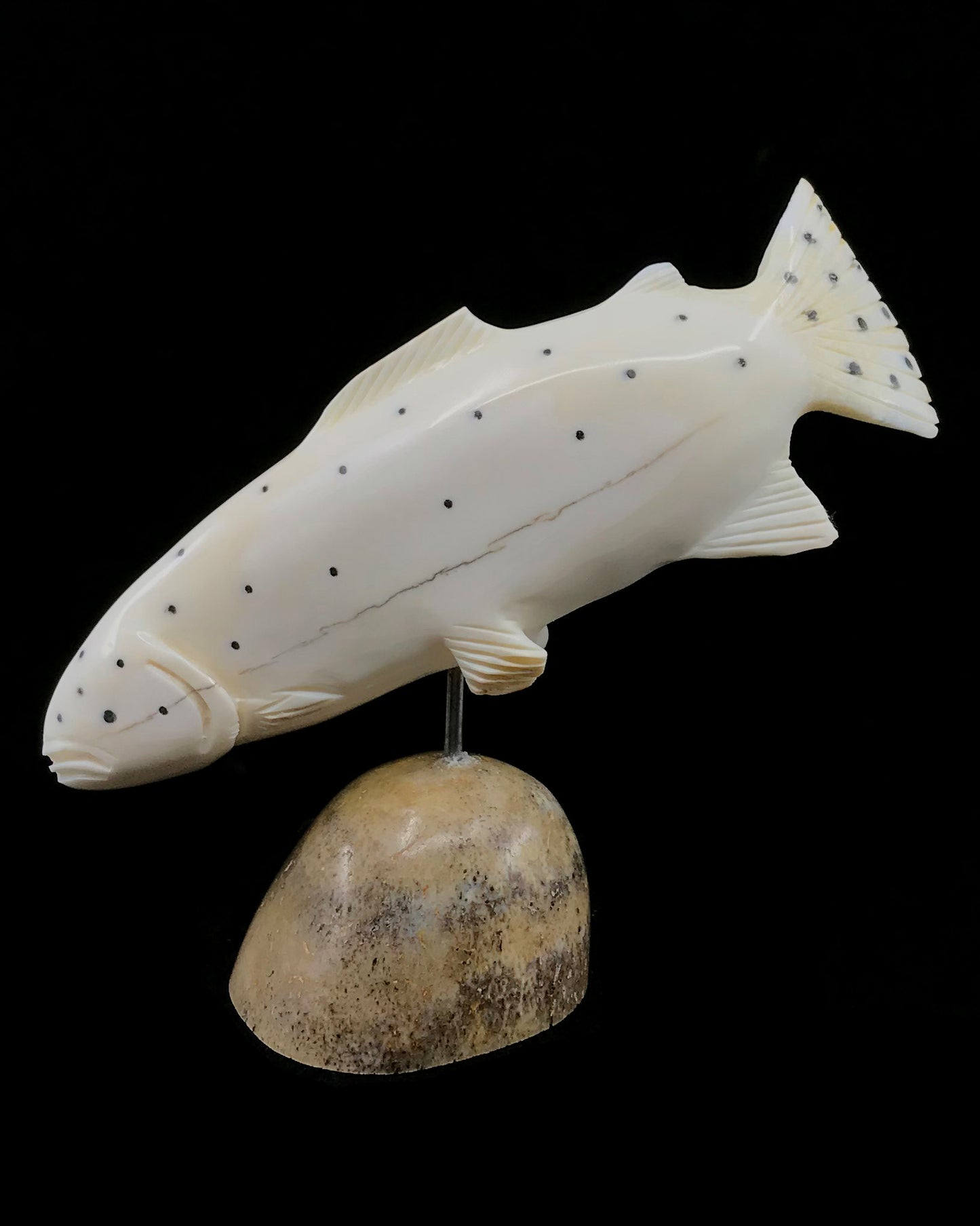 Ivory- D. Pungowiyi, Salmon, Baleen Inlay, Med