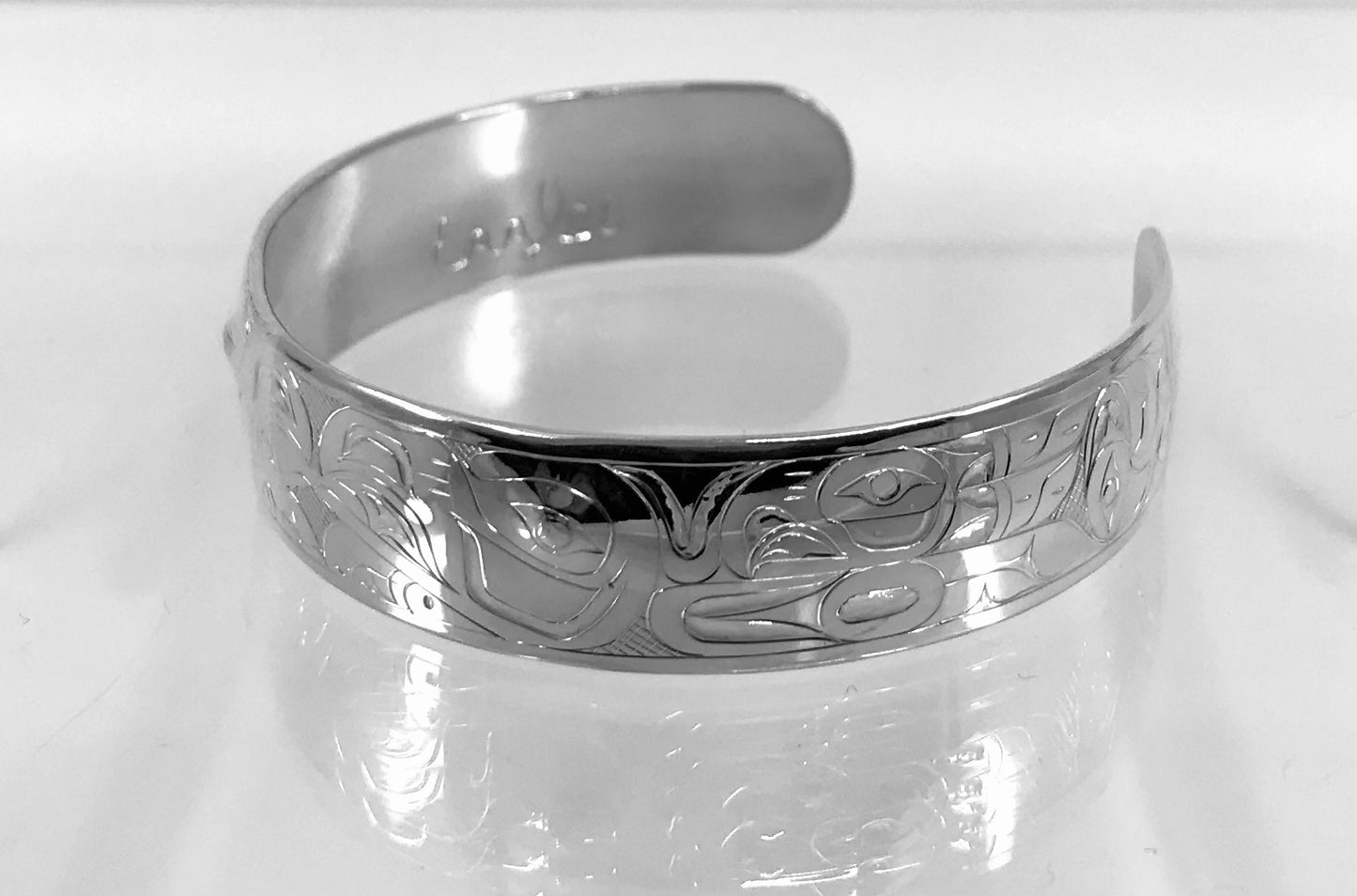 Tammy 1/2" Eagle Silver Bracelet