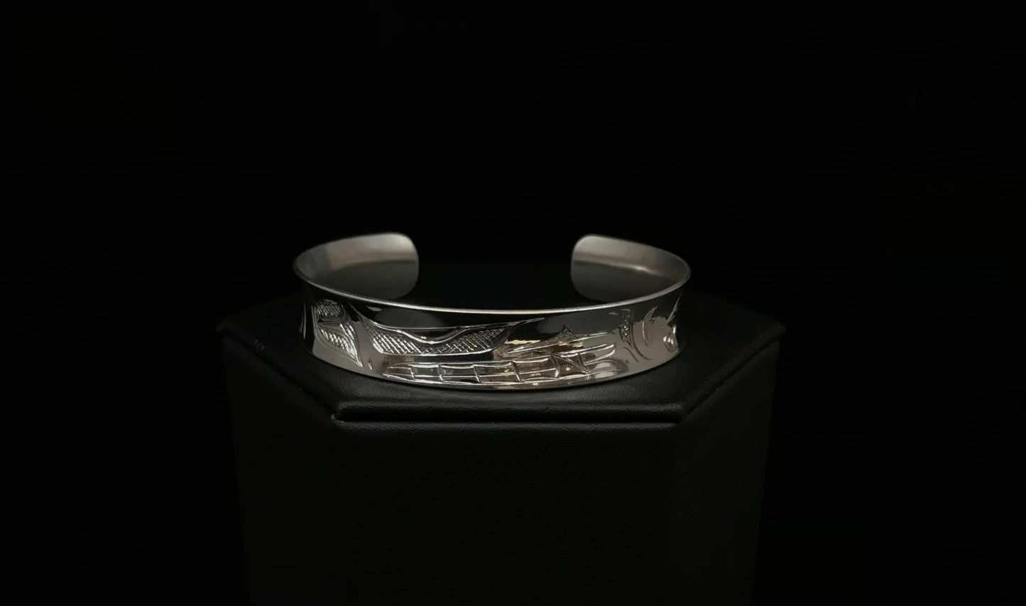 Bracelet- N. Galanin; Silver, Various Designs, 1/2"