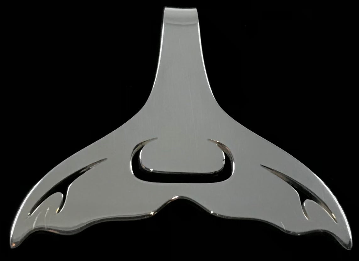 Pendant- G. Pauls; Whale Tail, Silver