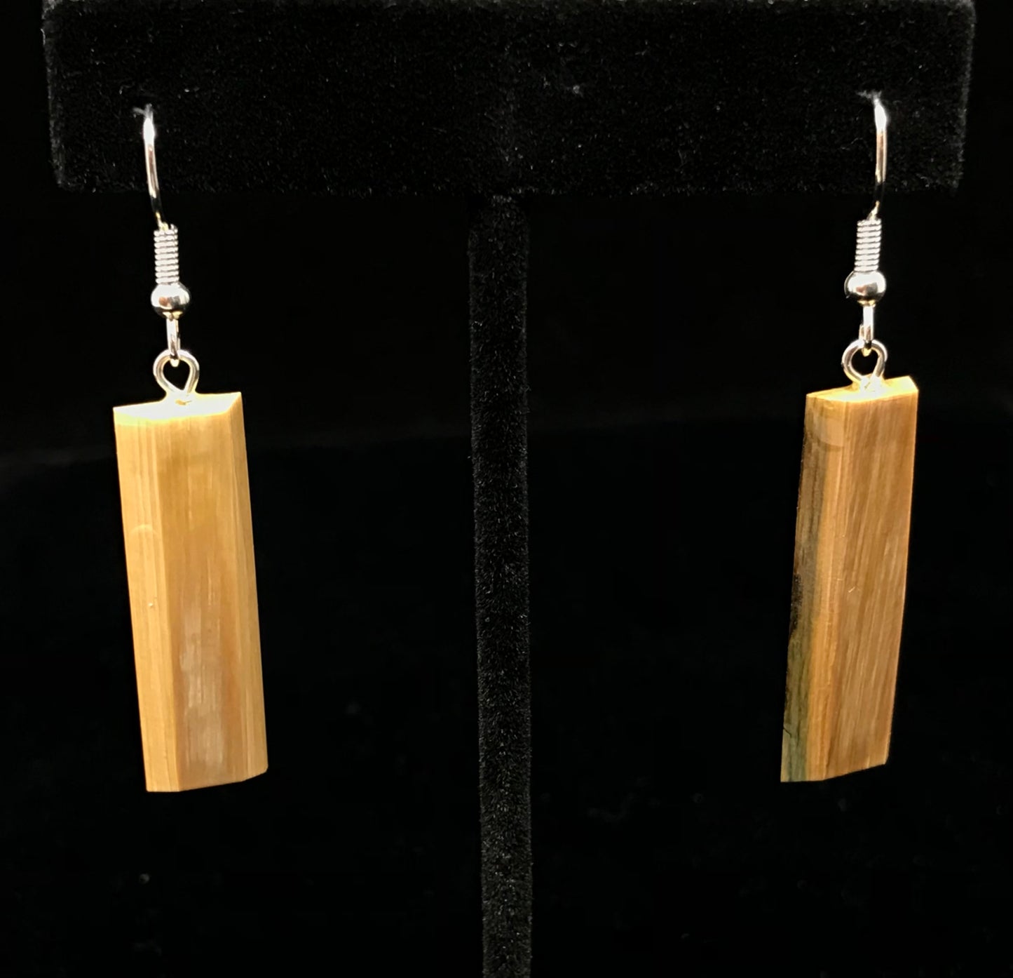 Earring- Fossil Ivory Rectangle