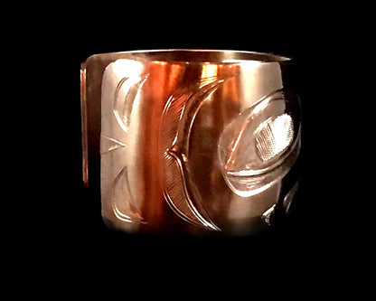 Bracelet- L. Burkhart, Copper, Eagle, 1.5"