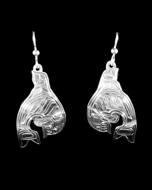 Levi Chilton Earrings Silver Killer Whale