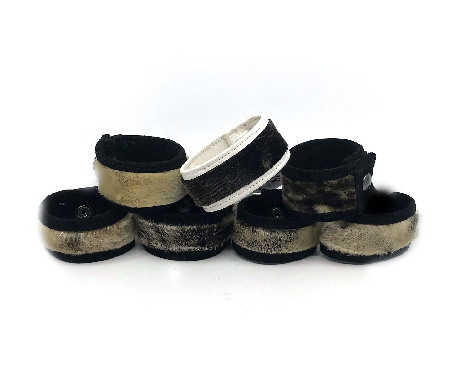 Bracelet- Gho;  Seal Fur & Leather w/Snap