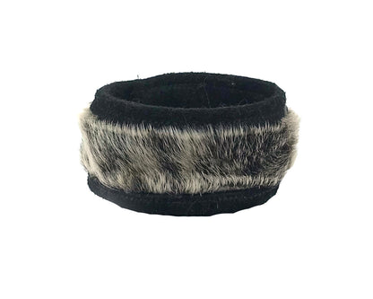 Bracelet- Gho;  Seal Fur & Leather w/Snap