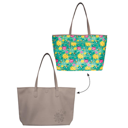 Reversible Tote Bag - Bee and Blossoms