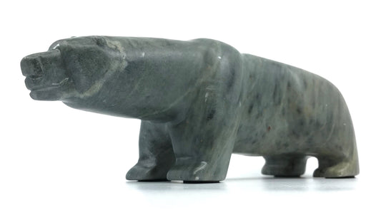 Soapstone Art- S. Grant, Bear Standing on Fours