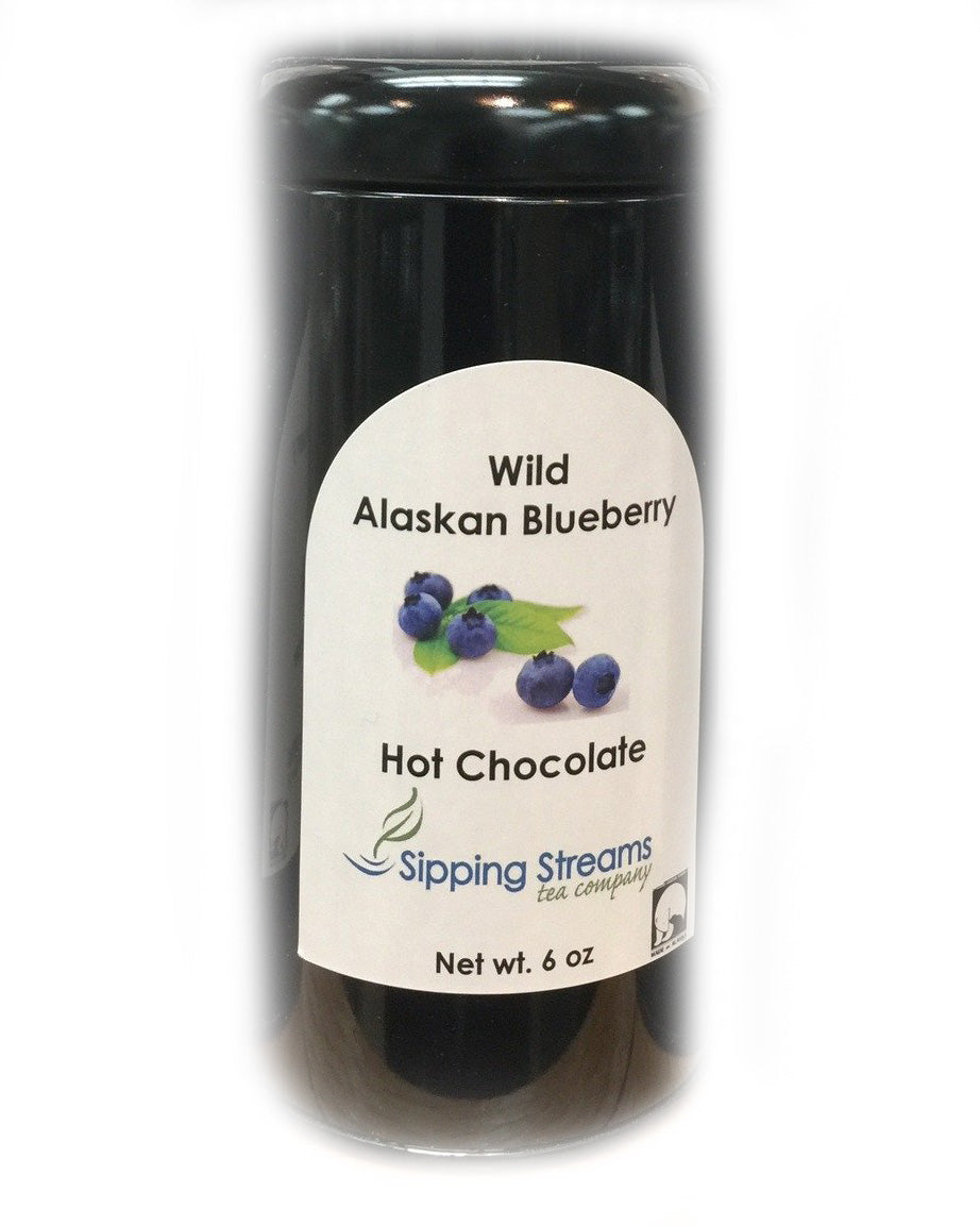 Hot Chocolate-Sipping Streams, Wild Alaskan Blueberry, 6 oz Tin