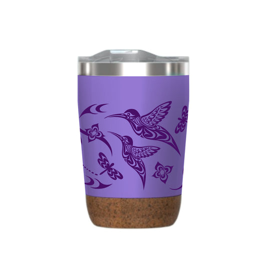 Cork Base Travel Mugs - Hummingbird - 12 oz