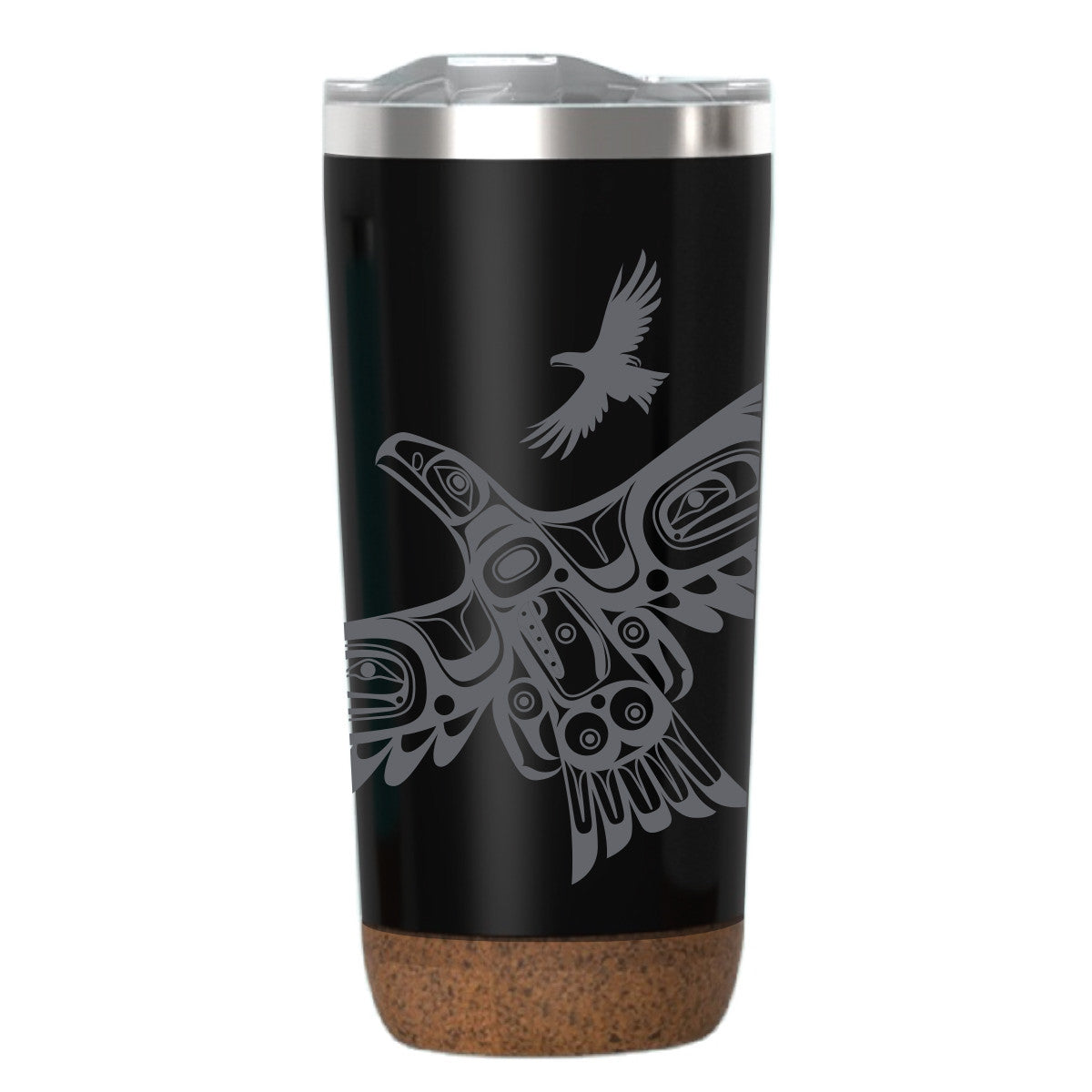 Cork Base Travel Mugs - Soaring Eagle - 20 oz