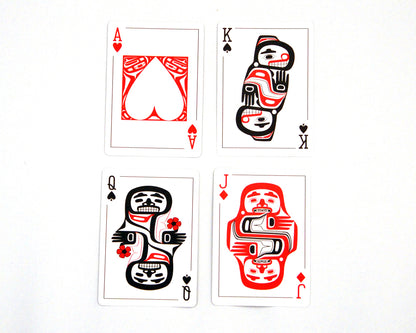 Playing Cards - Trickster; Formline, Red