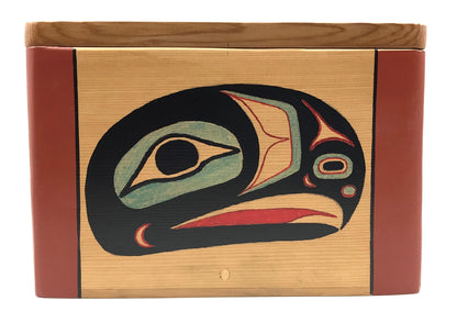 Urn- Z. Boxley, Traditional Bentwood Box