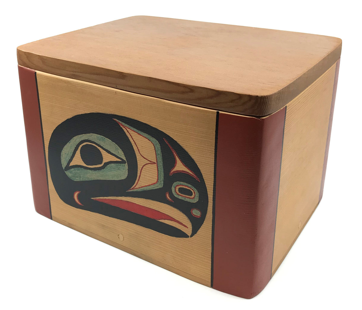 Urn- Z. Boxley, Traditional Bentwood Box