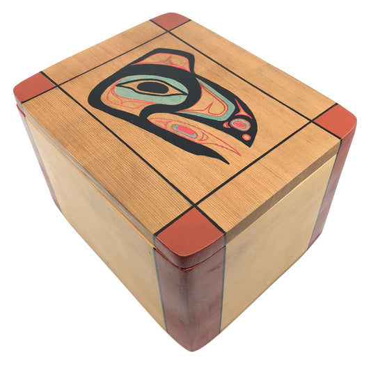 Urn- Z. Boxley, Traditional Bentwood Box