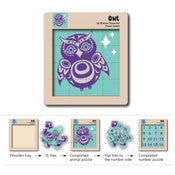 Double-Sided Wooden Tile Puzzles